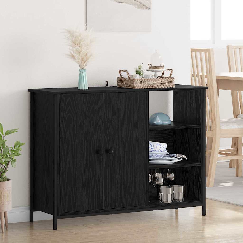 Buffet Chêne noir 100 x 33 x 75 cm Bois d'ingénierie - XIOS