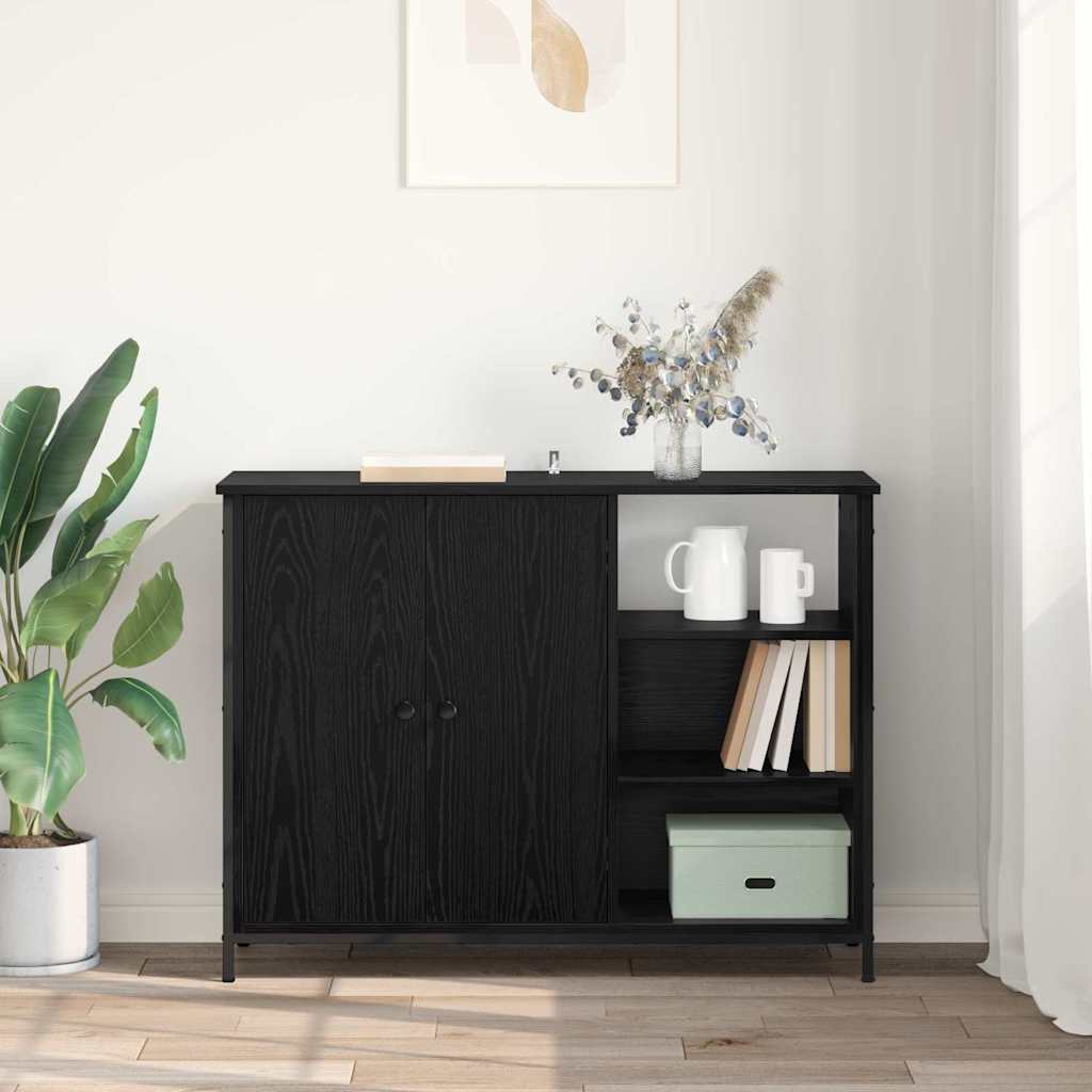 Buffet Chêne noir 100 x 33 x 75 cm Bois d'ingénierie - XIOS