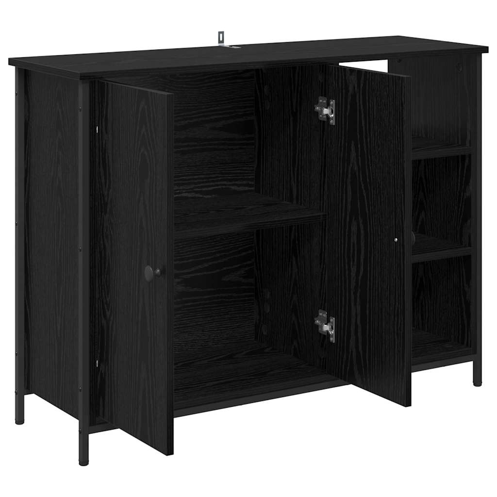 Buffet Chêne noir 100 x 33 x 75 cm Bois d'ingénierie - XIOS