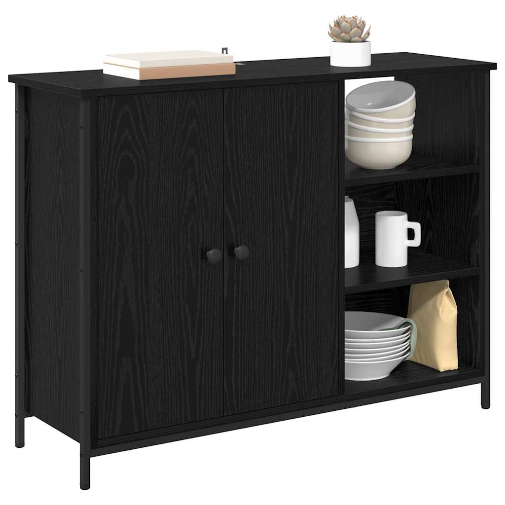 Buffet Chêne noir 100 x 33 x 75 cm Bois d'ingénierie - XIOS