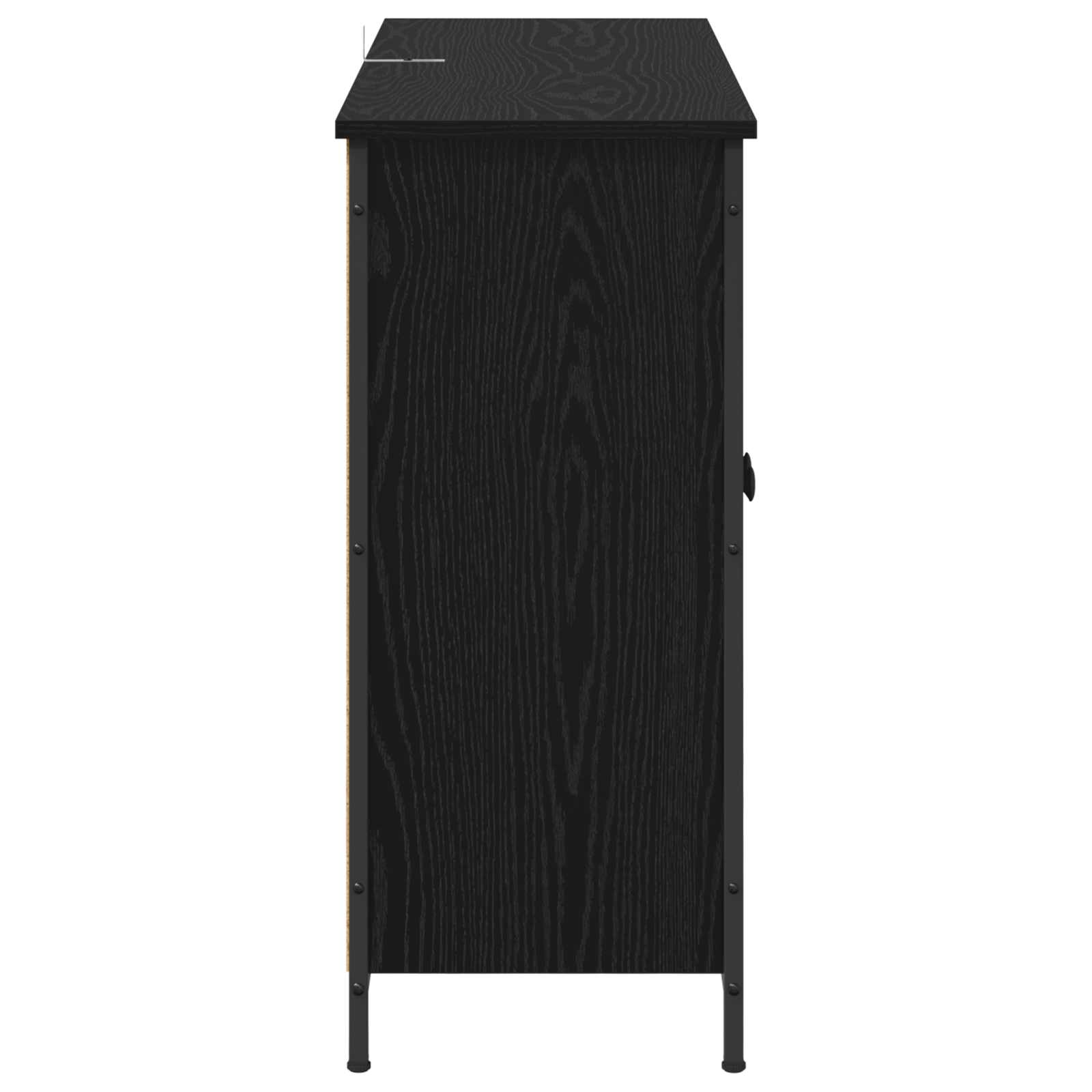 Buffet Chêne noir 100 x 33 x 75 cm Bois d'ingénierie - XIOS