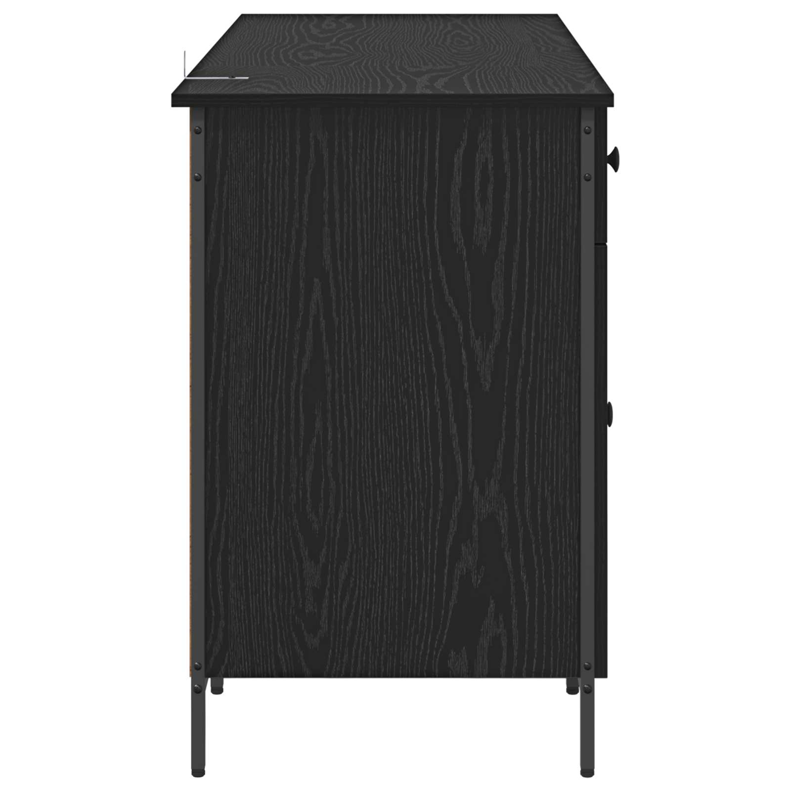 Bureau d'ordinateur avec tiroir Chêne noir 131 x 48 x 75 cm - XIOS