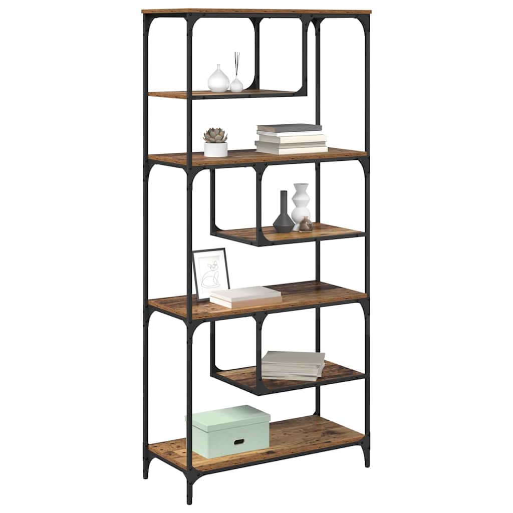 Bibliothèque Bois ancien 81 x 36 x 176 cm Bois d'ingénierie - XIOS