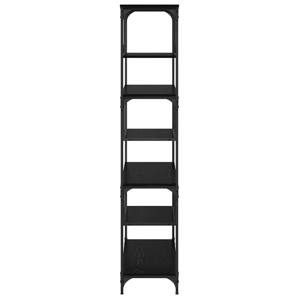 Bibliothèque Chêne noir 81 x 36 x 176 cm Bois d'ingénierie - XIOS