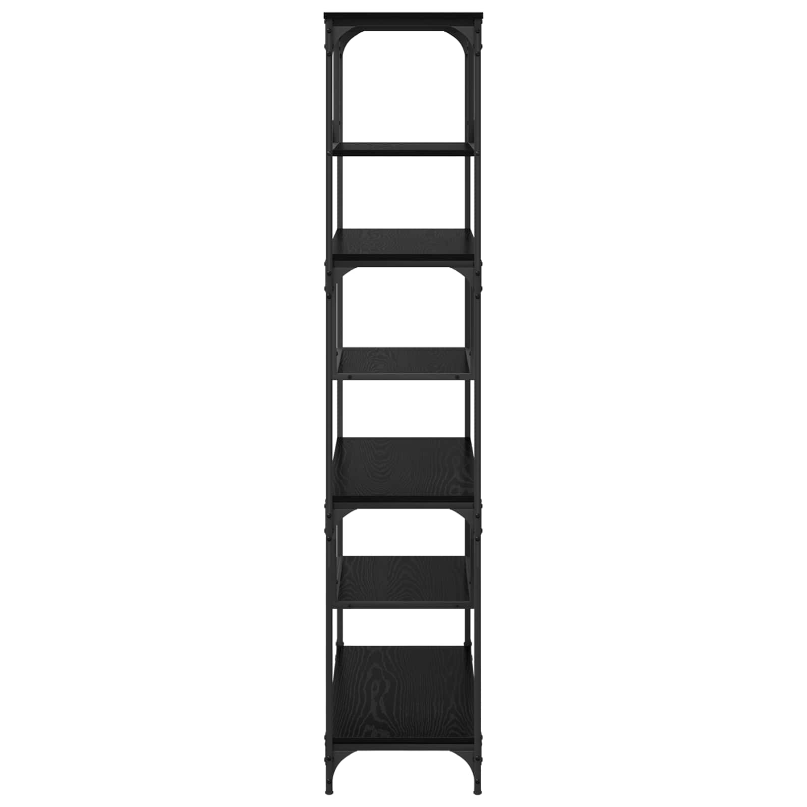 Bibliothèque Chêne noir 81 x 36 x 176 cm Bois d'ingénierie - XIOS