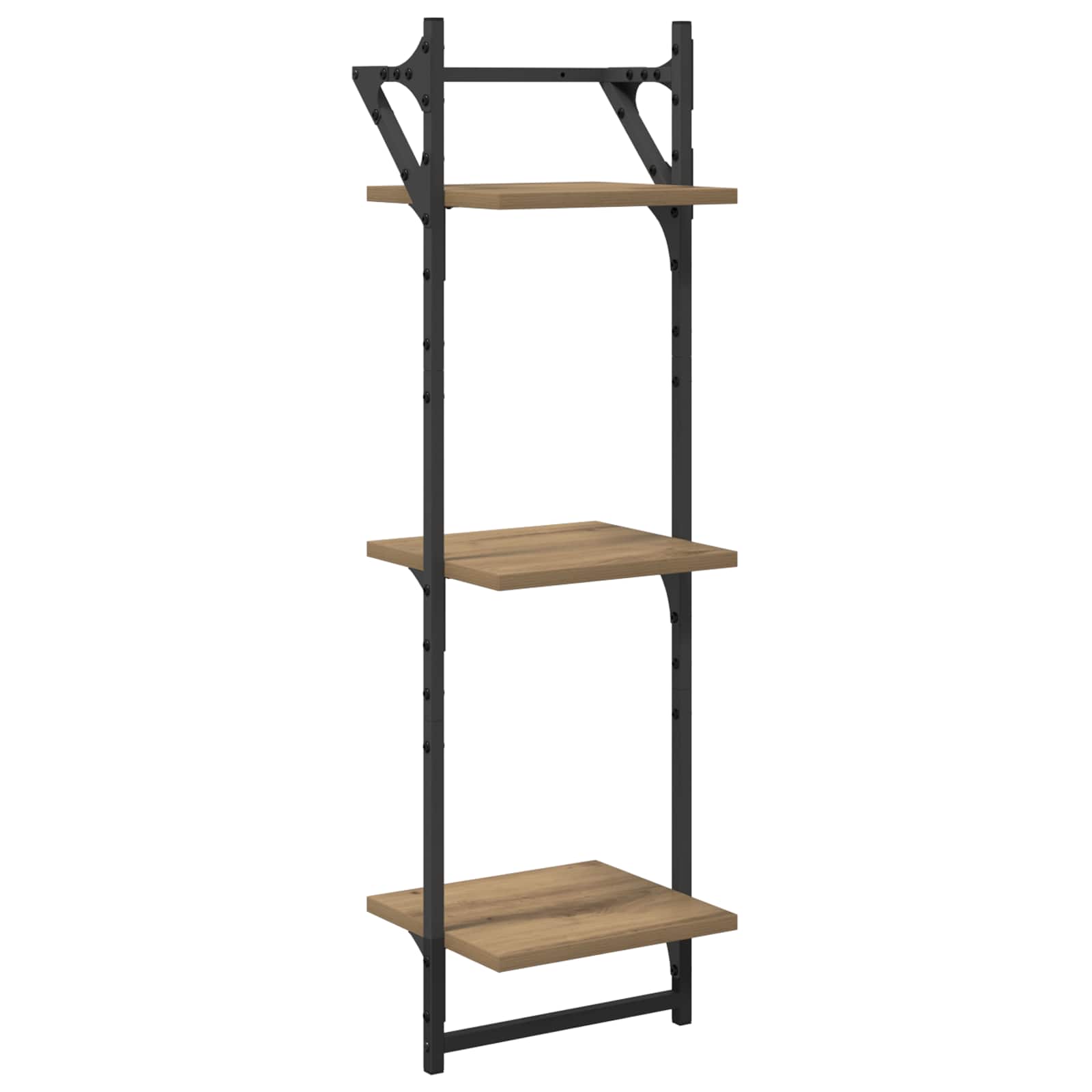 Ensemble d'étagères murales avec étagère 6 pcs Chêne artisanal - XIOS