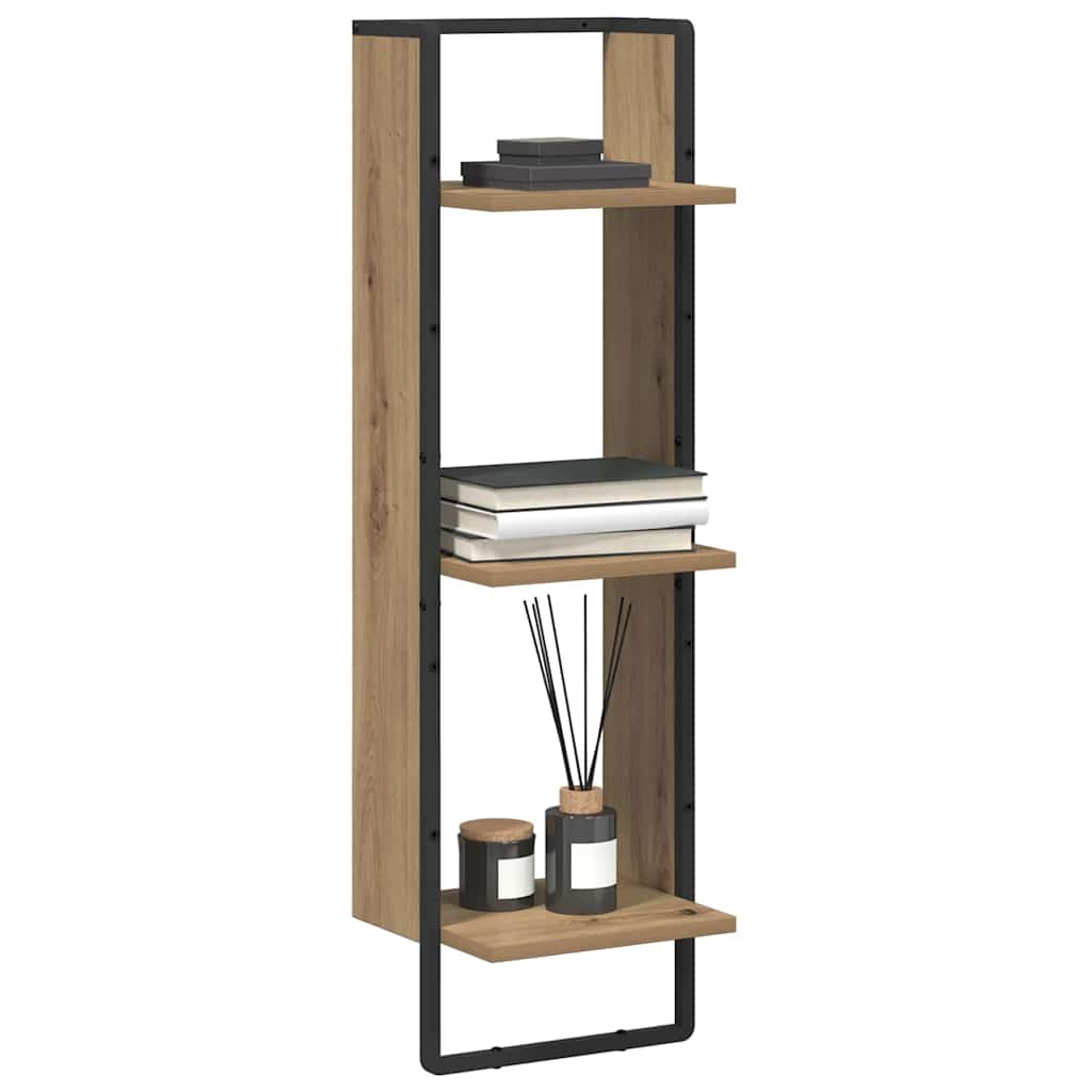 Étagère Murale avec étagère Chêne artisanal 30 x 25 x 100 cm - XIOS
