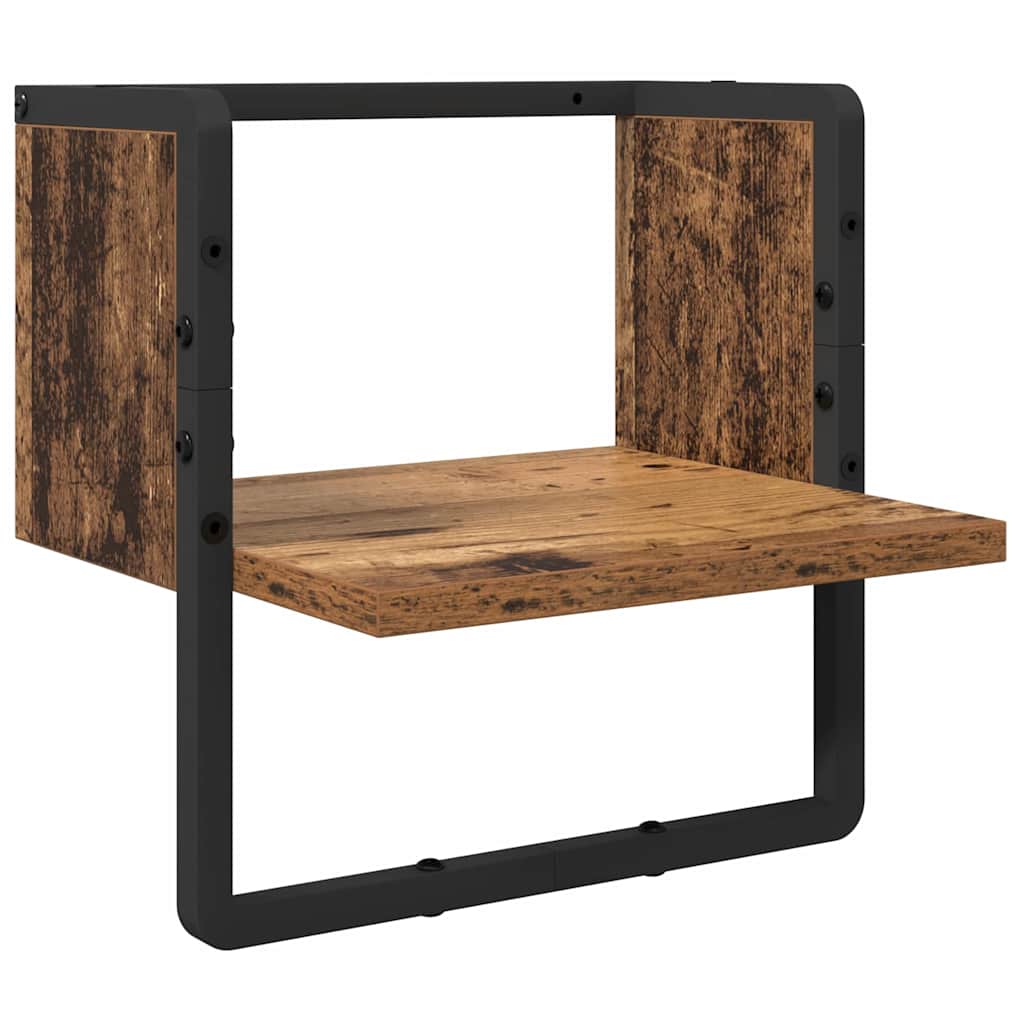 Ensemble d'étagères murales 4 pcs Bois Ancien 65 x 25 x 30 cm - XIOS