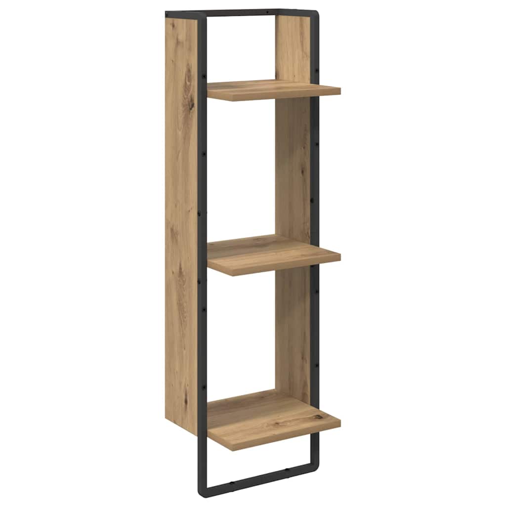 Ensemble d'étagères murales avec étagère 6 pcs Chêne artisanal - XIOS