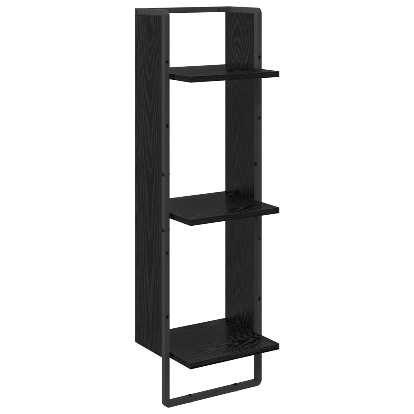 Ensemble d'étagères murales 6 pcs Chêne noir 100 x 25 x 30 cm - XIOS
