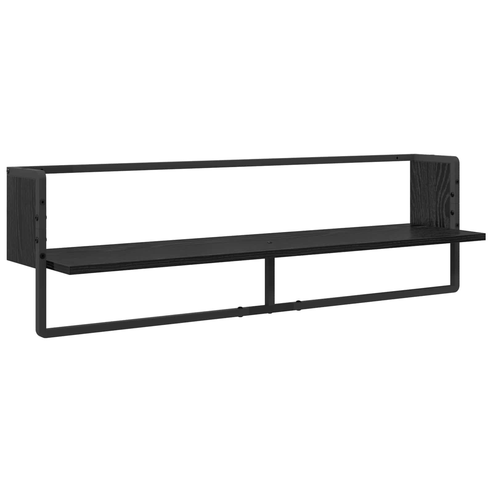Ensemble d'étagères murales 6 pcs Chêne noir 100 x 25 x 30 cm - XIOS