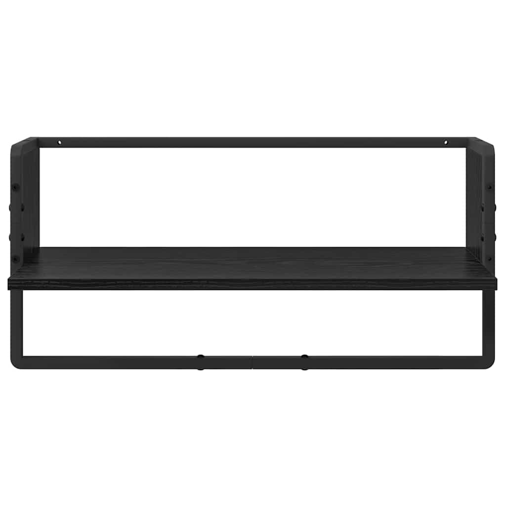 Ensemble d'étagères murales 6 pcs Chêne noir 100 x 25 x 30 cm - XIOS