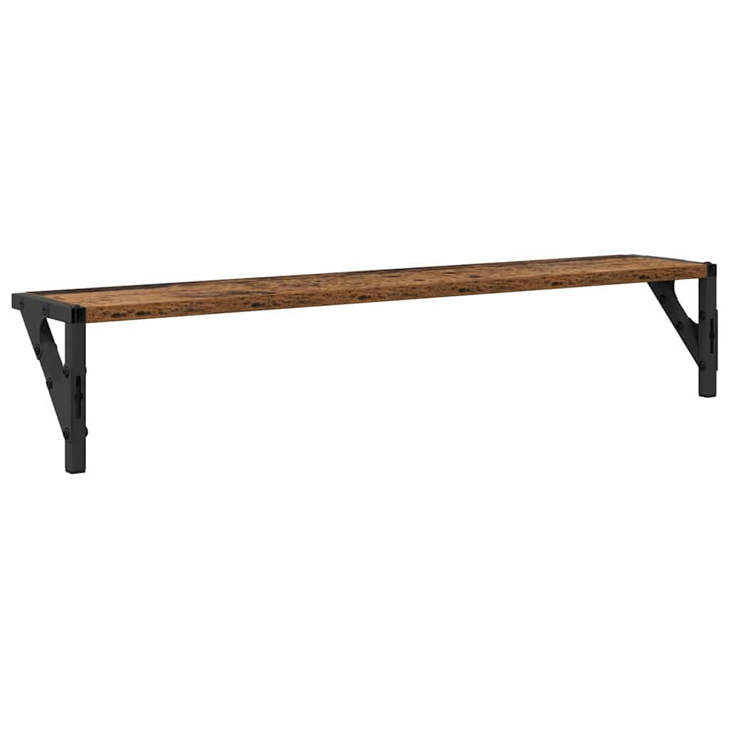 Étagères Murales 2 pcs Bois Ancien 80 x 15 x 15,5 cm - XIOS