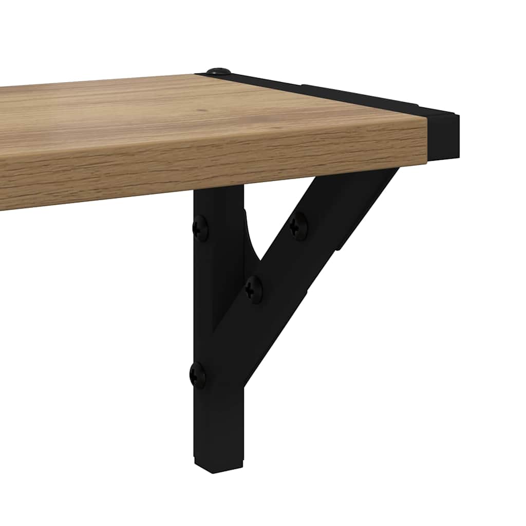 Étagères Murales 2 pcs Chêne artisanal 80 x 15 x 15,5 cm - XIOS