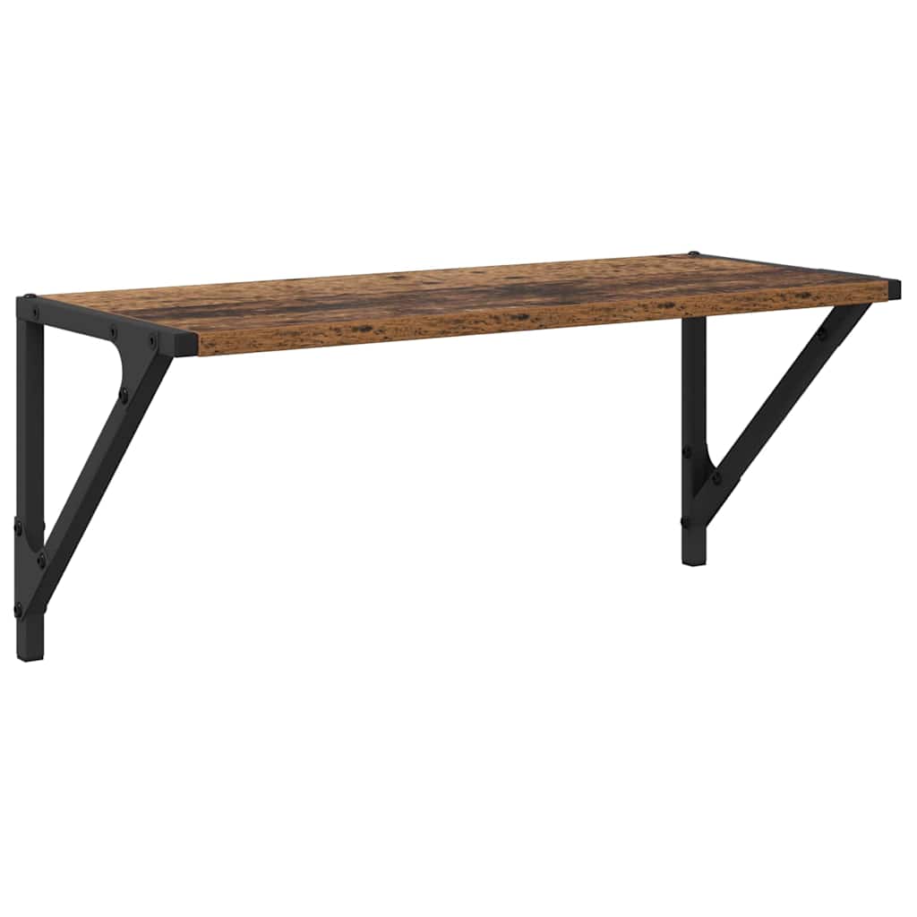 Étagères Murales 2 pcs Bois Ancien 60 x 25 x 25,5 cm - XIOS