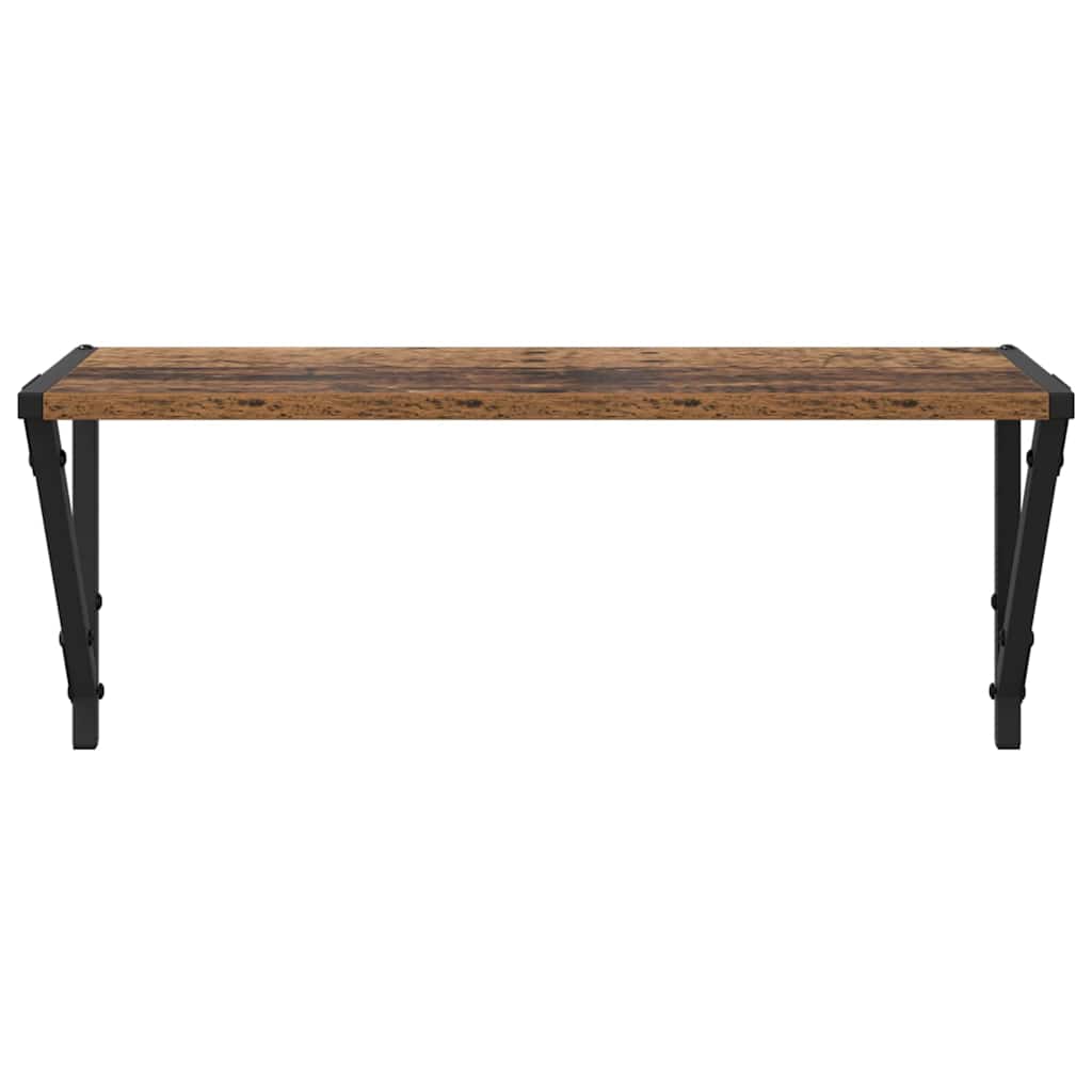 Étagères Murales 2 pcs Bois Ancien 60 x 25 x 25,5 cm - XIOS