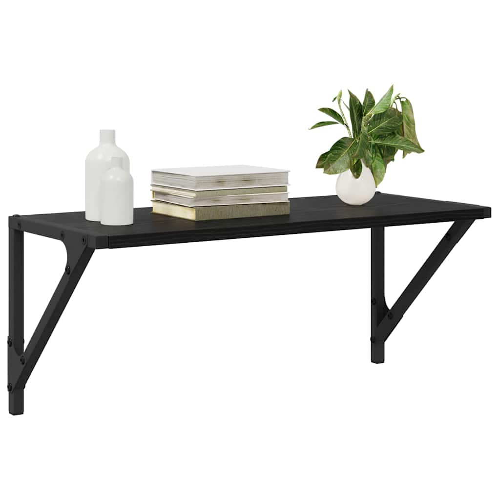 Étagères Murales 2 pcs Chêne noir 60 x 25 x 25,5 cm - XIOS