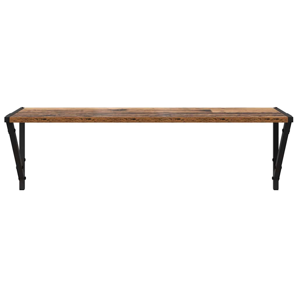 Étagères Murales 2 pcs Bois Ancien 80 x 25 x 25,5 cm - XIOS