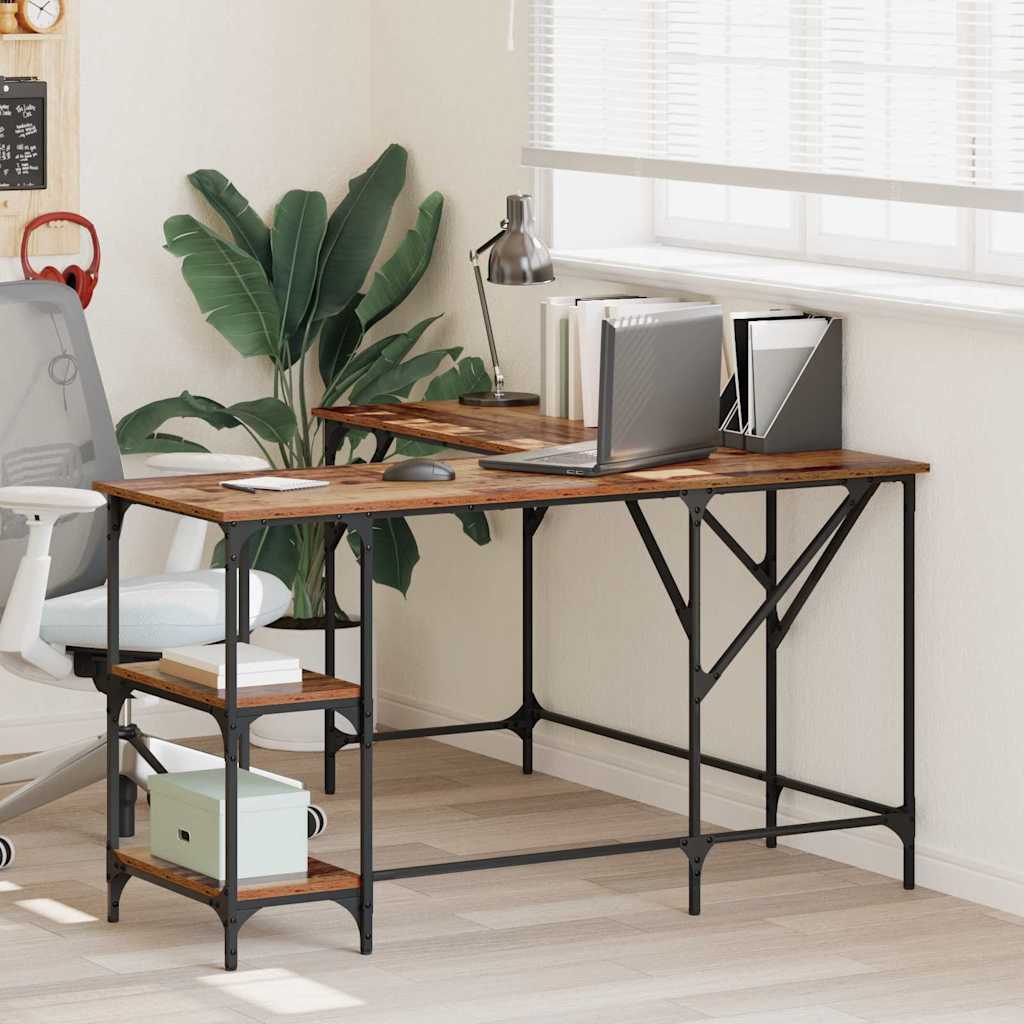 Bureau Bois Ancien 139 x 139 x 75 cm Bois d'ingénierie - XIOS