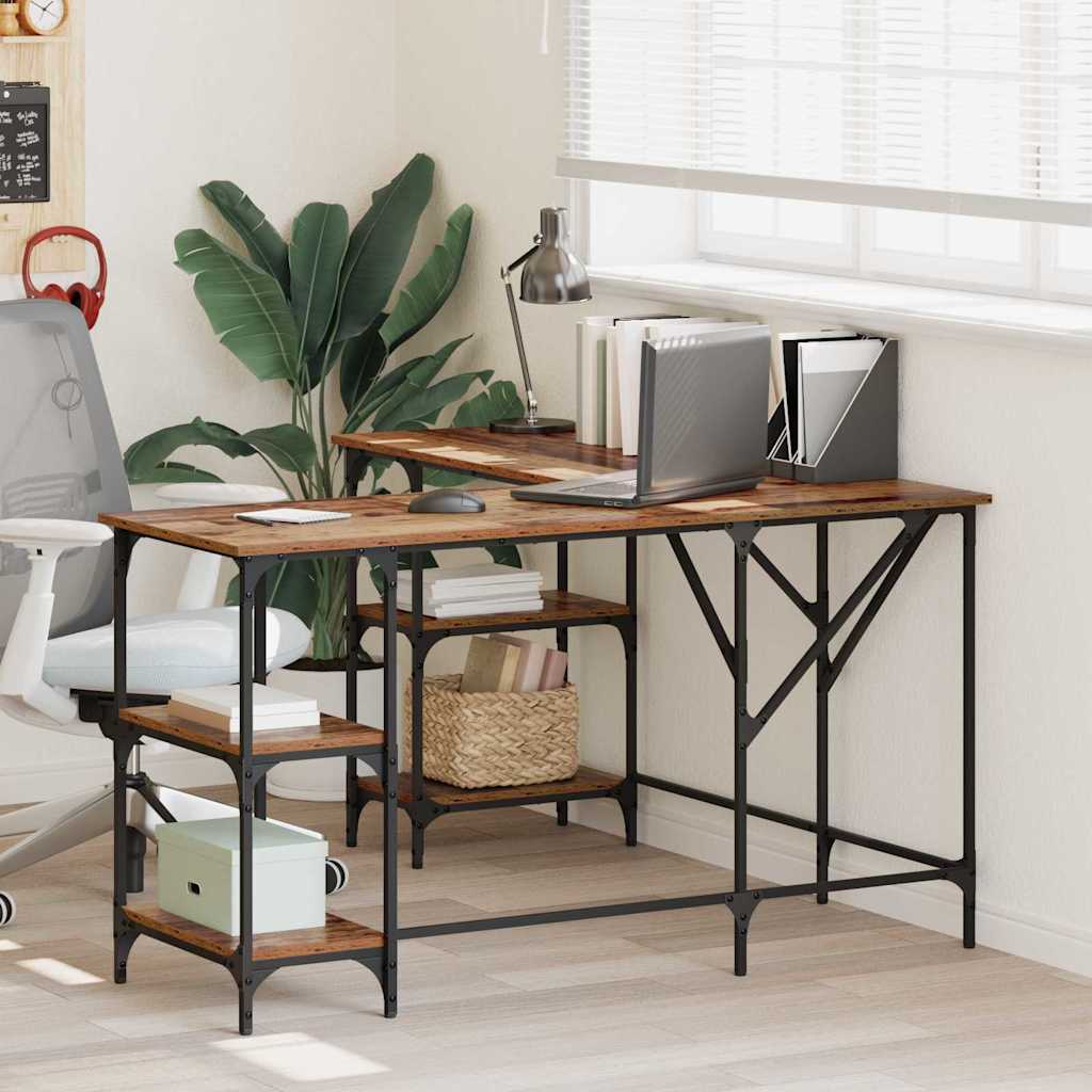 Bureau Bois Ancien 139 x 139 x 75 cm Bois d'ingénierie - XIOS