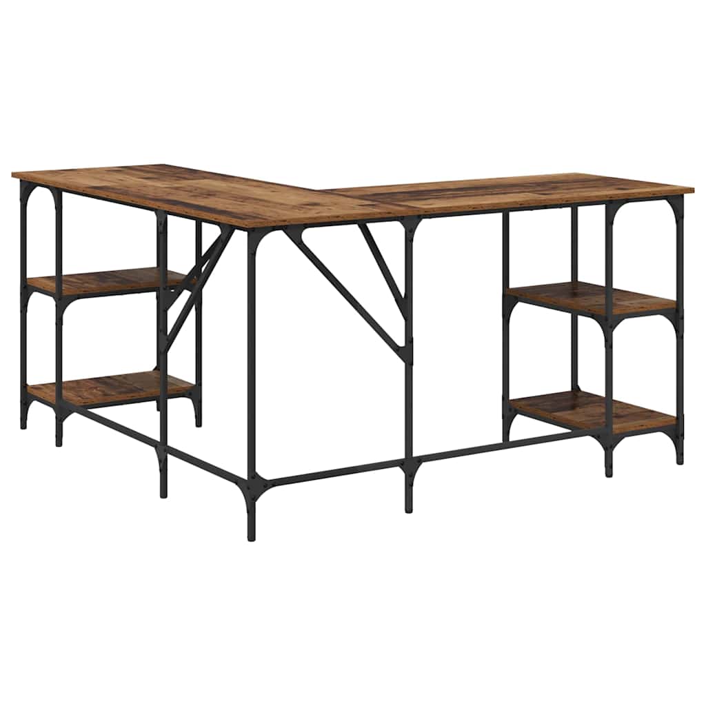 Bureau Bois Ancien 139 x 139 x 75 cm Bois d'ingénierie - XIOS