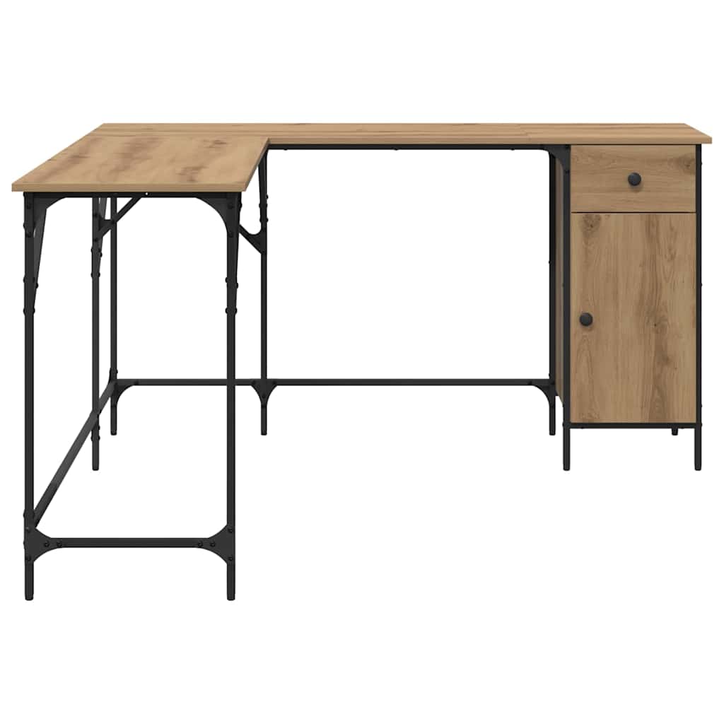 Bureau Chêne artisanal 141 x 141 x 75 cm Bois d'ingénierie - XIOS