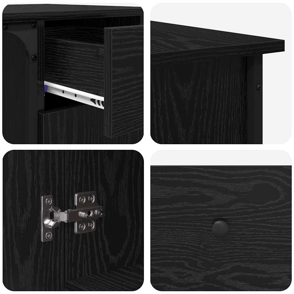 Bureau Chêne noir 141 x 141 x 75 cm Bois d'ingénierie - XIOS