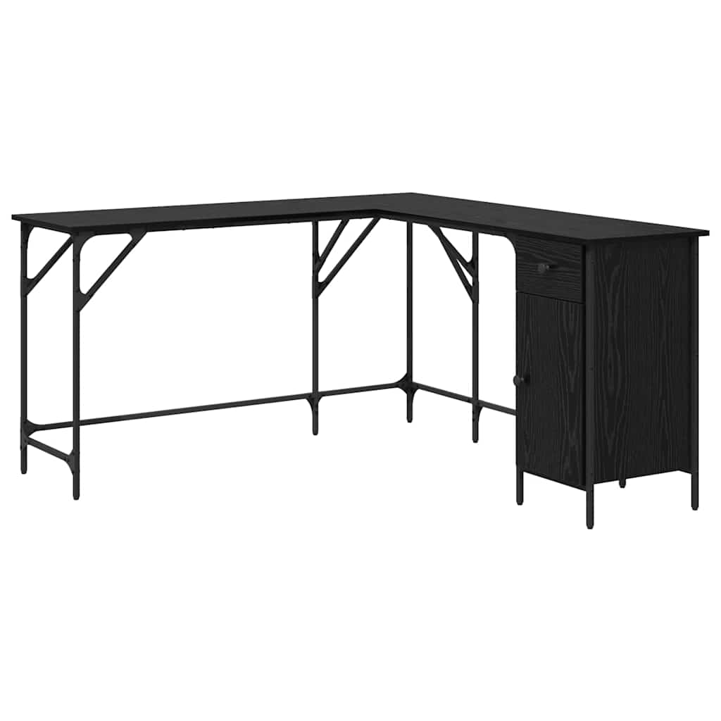 Bureau Chêne noir 141 x 141 x 75 cm Bois d'ingénierie - XIOS