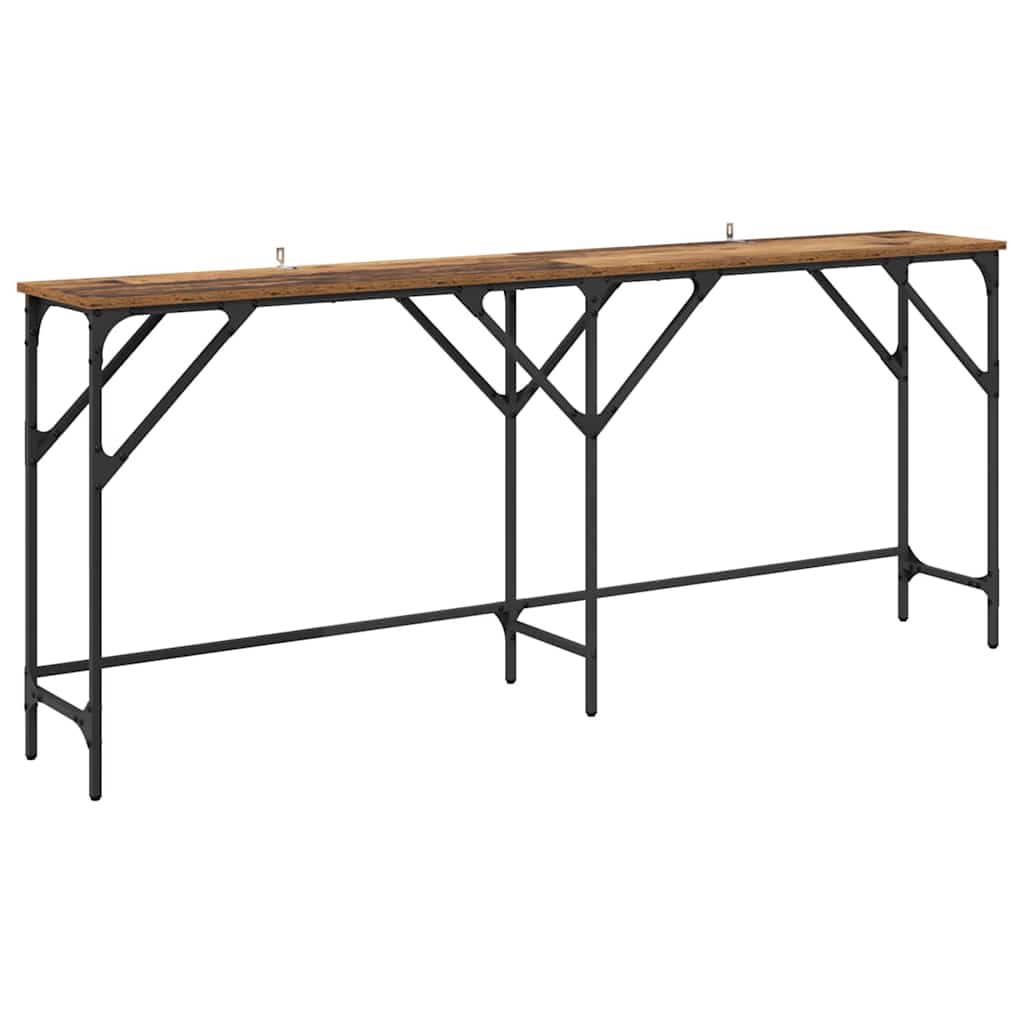 Table console Bois ancien 180 x 29 x 75 cm Bois d'ingénierie - XIOS