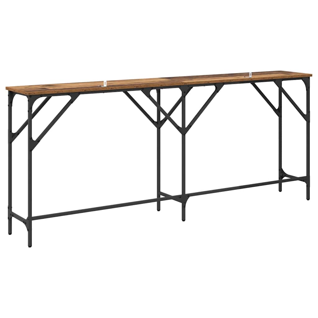 Table console Bois ancien 180 x 29 x 75 cm Bois d'ingénierie - XIOS