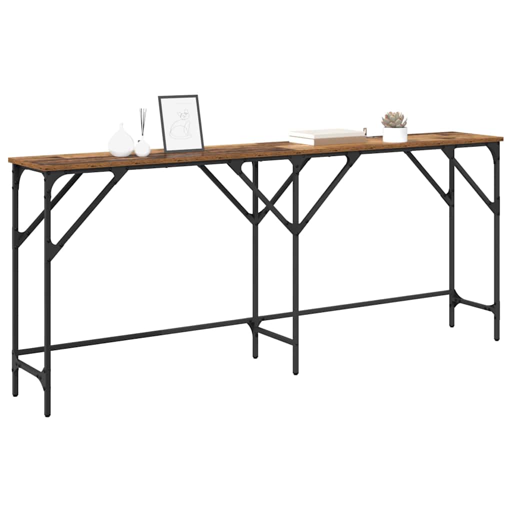 Table console Bois ancien 180 x 29 x 75 cm Bois d'ingénierie - XIOS
