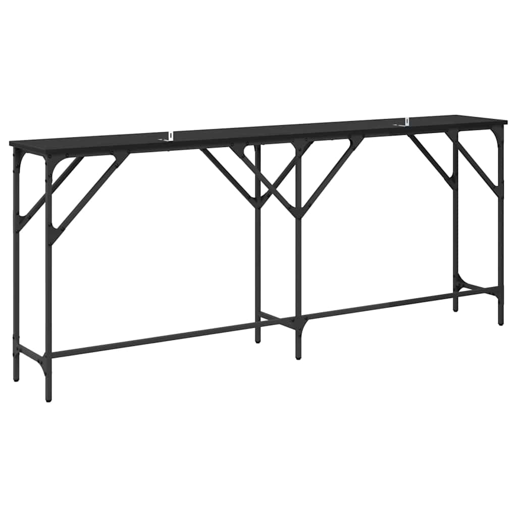 Table console Chêne noir 180 x 29 x 75 cm Bois d'ingénierie - XIOS