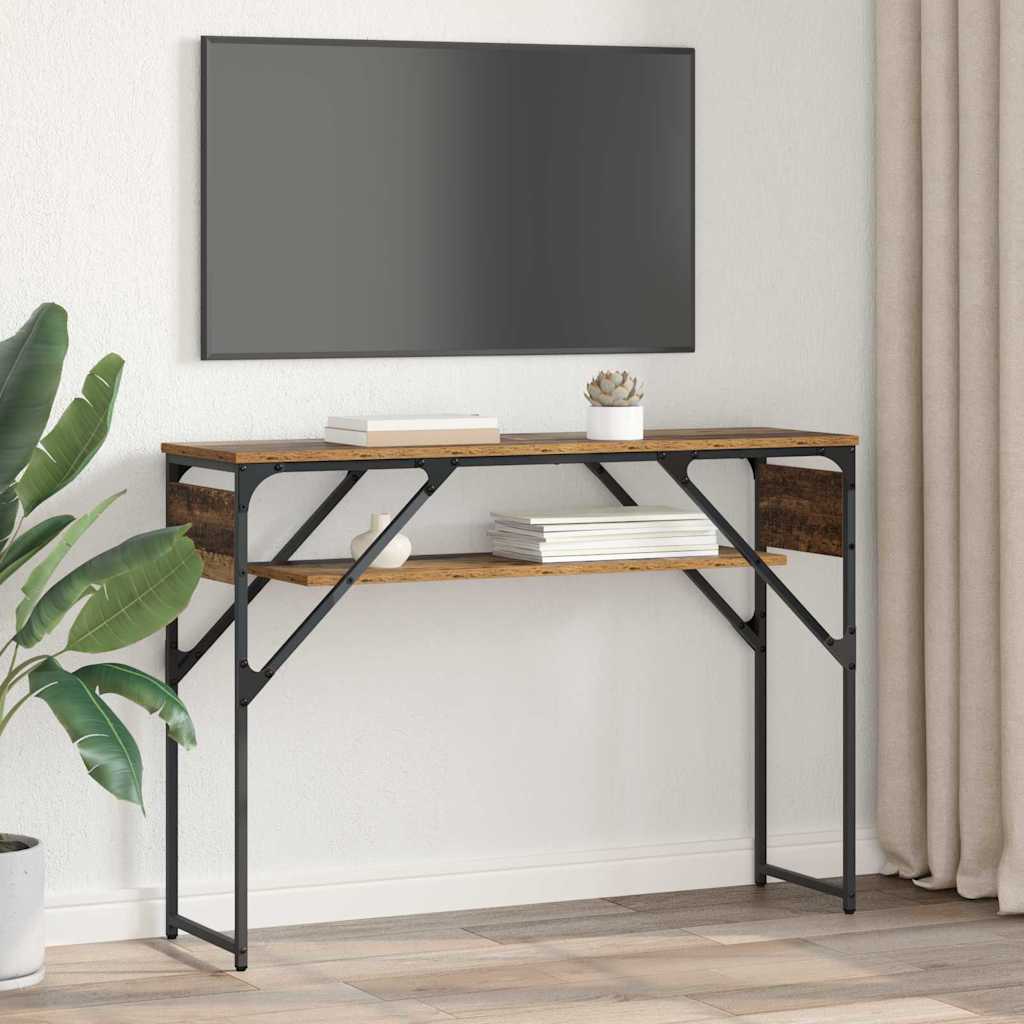 TableConsole Bois Ancien 105x30x75cm Bois d'ingénierie - XIOS