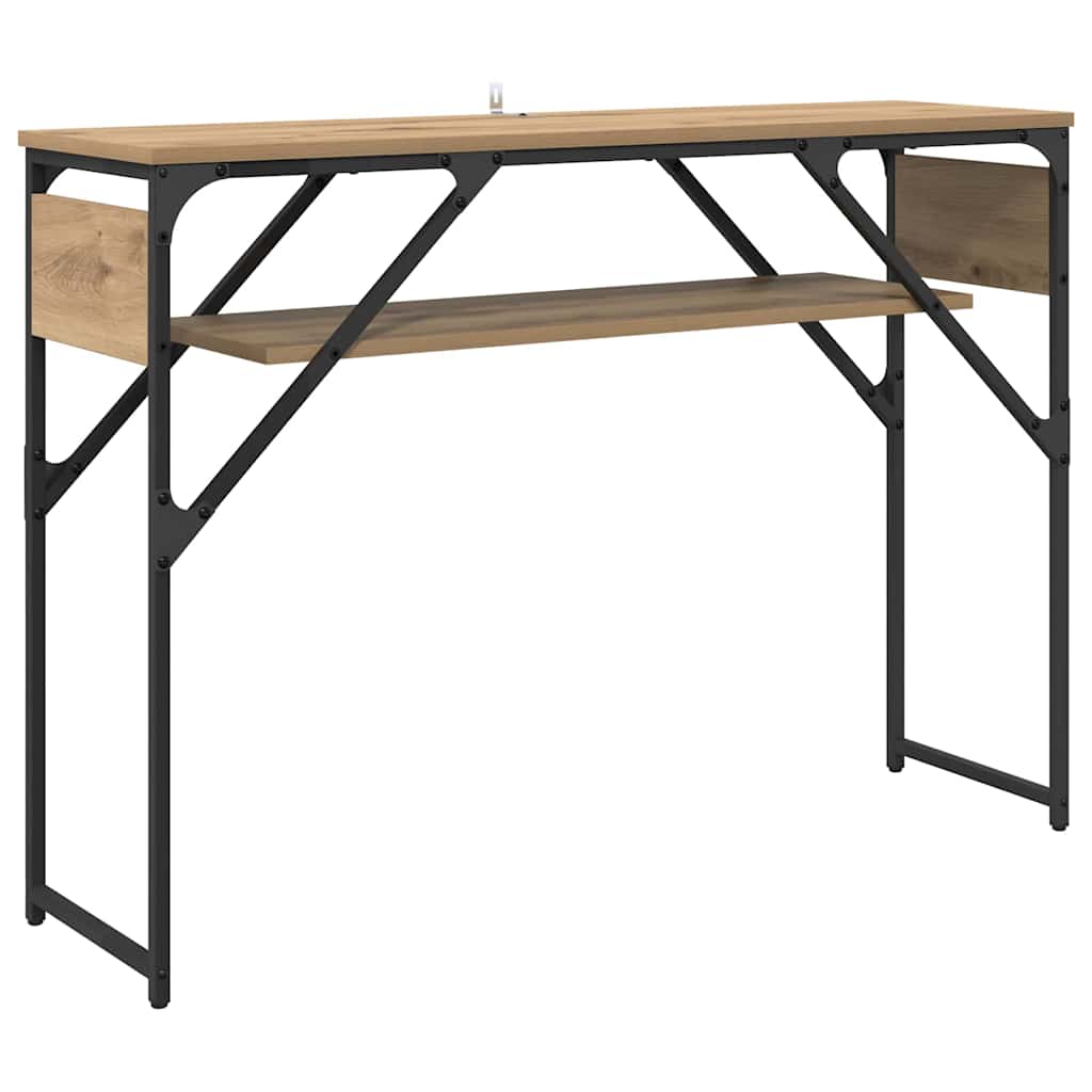 TableConsole Chêne artisanal 105x30x75cm Bois d'ingénierie - XIOS