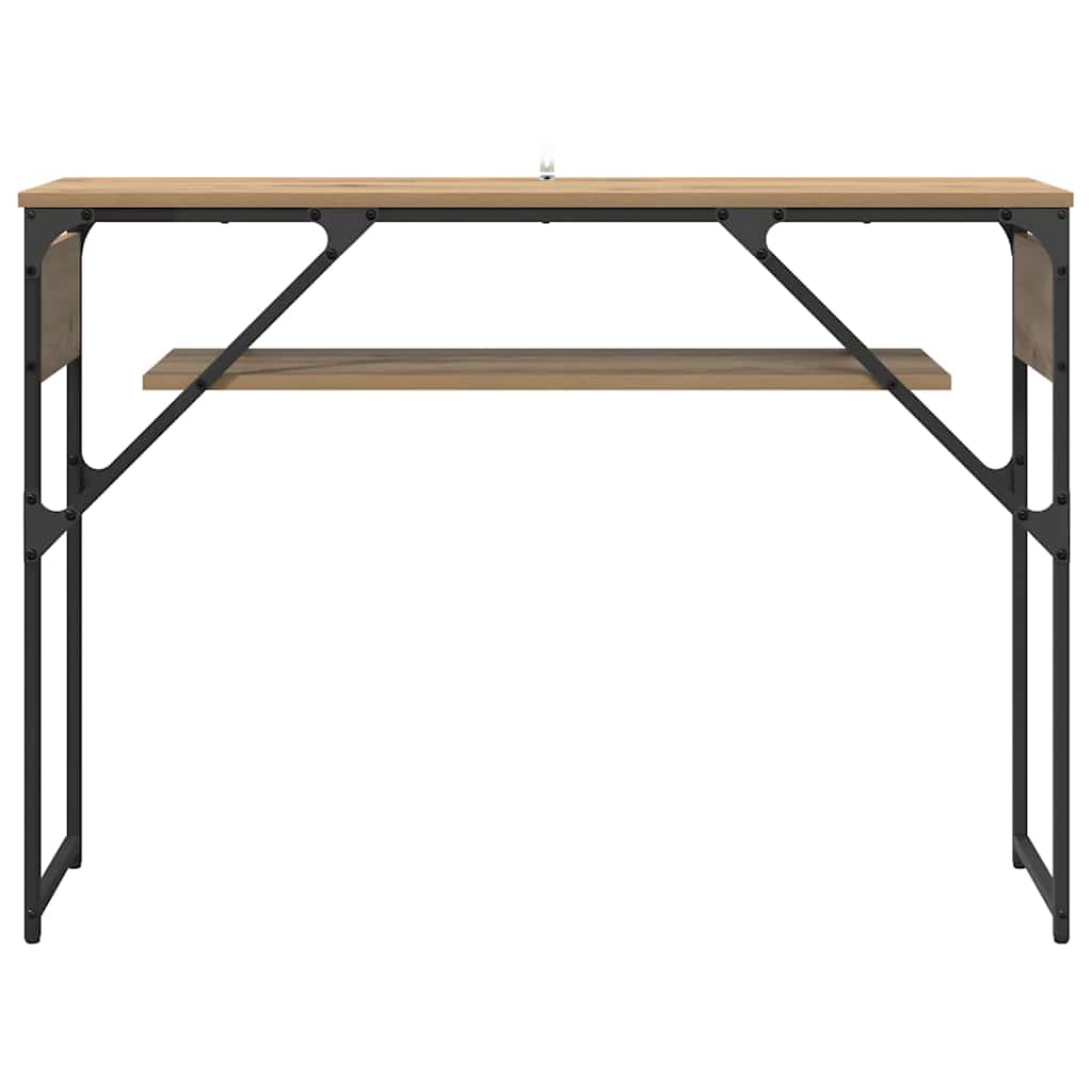 TableConsole Chêne artisanal 105x30x75cm Bois d'ingénierie - XIOS