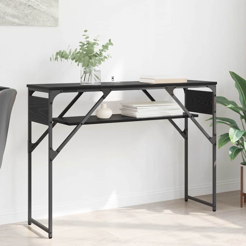 TableConsole Chêne noir 105x30x75cm Bois d'ingénierie - XIOS