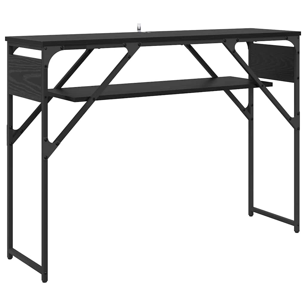 TableConsole Chêne noir 105x30x75cm Bois d'ingénierie - XIOS
