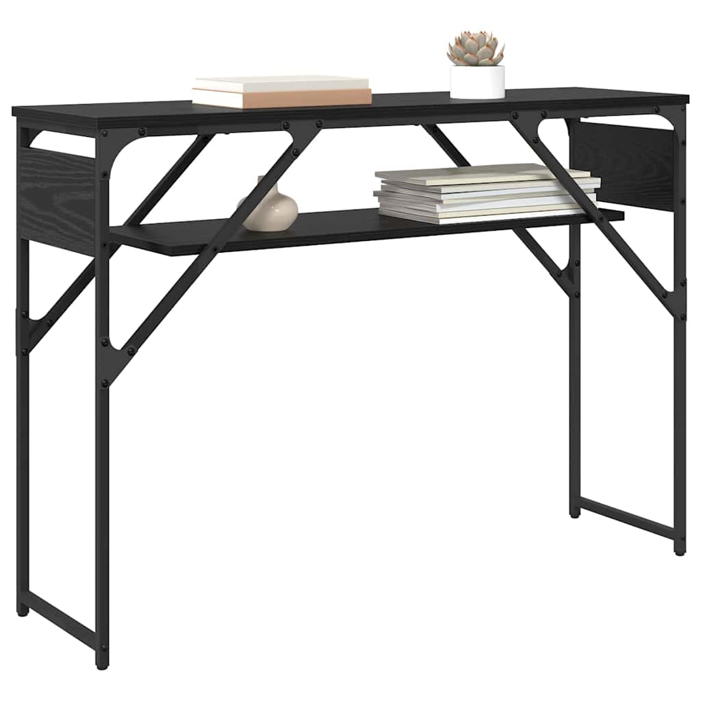 TableConsole Chêne noir 105x30x75cm Bois d'ingénierie - XIOS