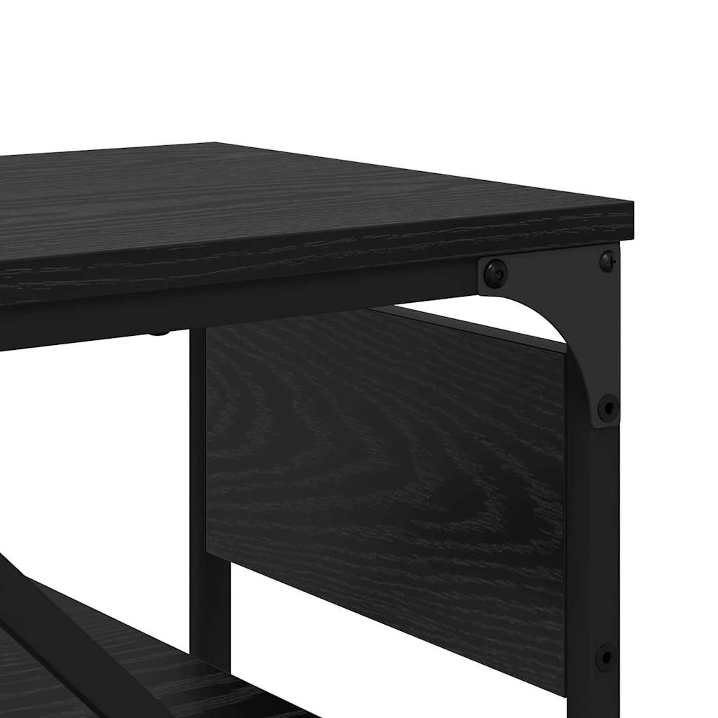 TableConsole Chêne noir 75x30x75cm Bois d'ingénierie - XIOS