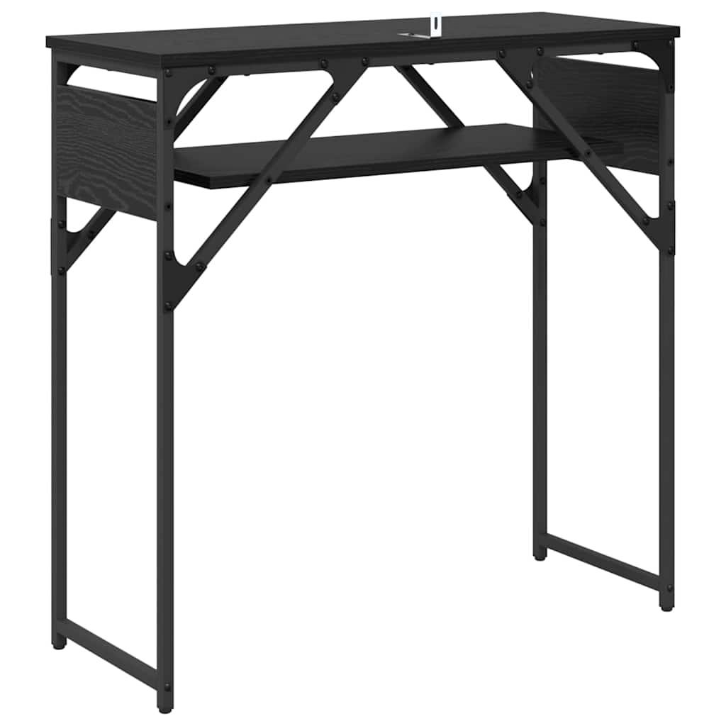 TableConsole Chêne noir 75x30x75cm Bois d'ingénierie - XIOS