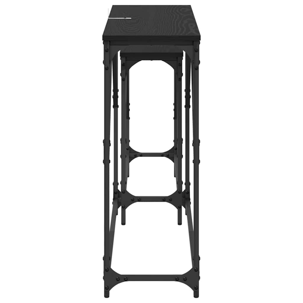 Table console 2 pcs Chêne noir 100 x 28 x 75 cm - XIOS