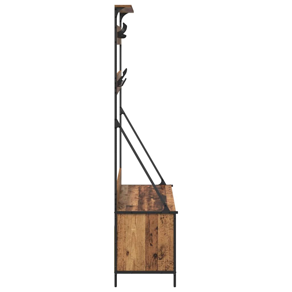 Porte-vêtements Bois Ancien 100 x 41 x 184 cm Bois d'ingénierie - XIOS
