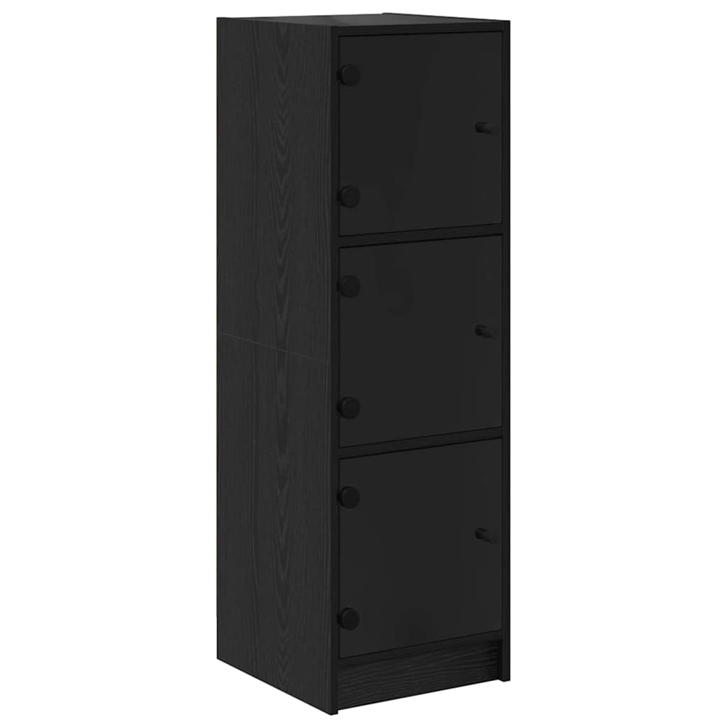 Haut Armoire Chêne noir 35 x 37 x 109 cm Bois d'ingénierie - XIOS