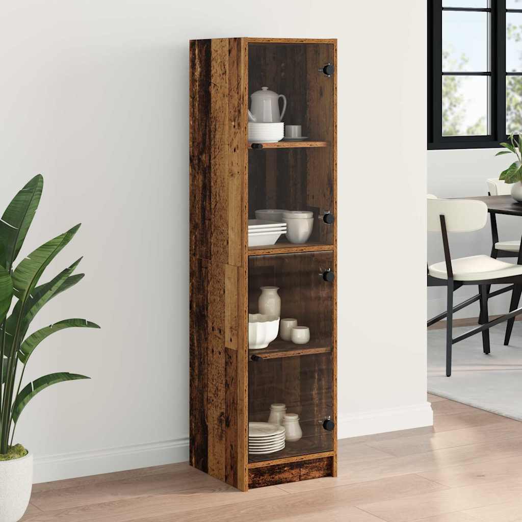 Haut Armoire Bois Ancien 35 x 37 x 142 cm Bois d'ingénierie - XIOS