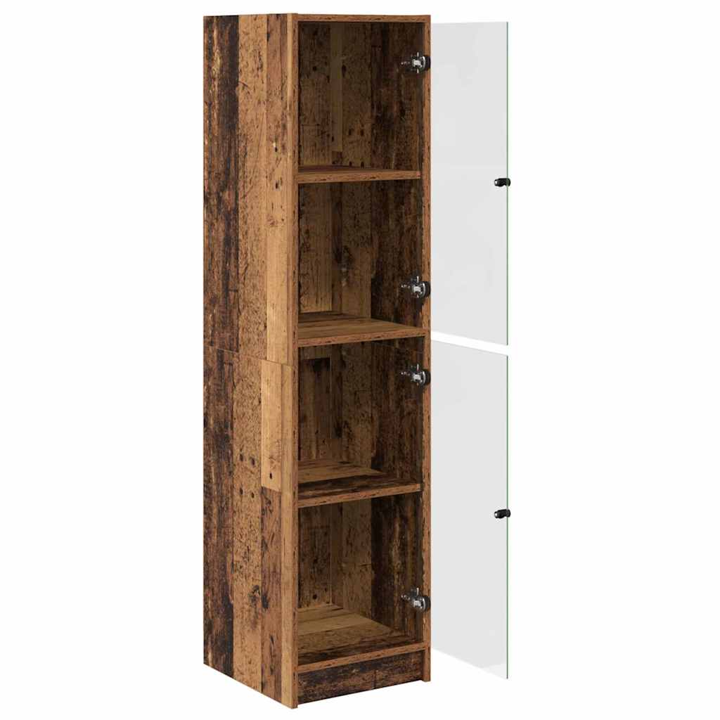 Haut Armoire Bois Ancien 35 x 37 x 142 cm Bois d'ingénierie - XIOS