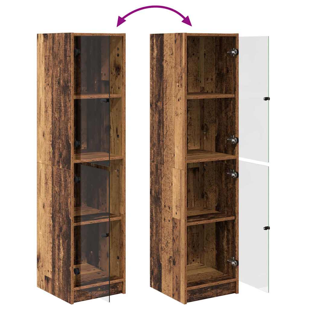 Haut Armoire Bois Ancien 35 x 37 x 142 cm Bois d'ingénierie - XIOS