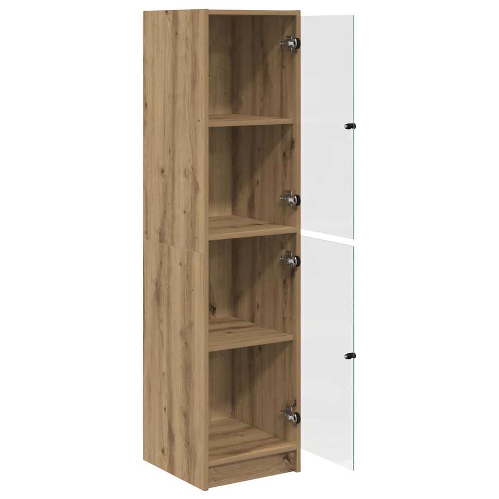 Haut Armoire Chêne artisanal 35 x 37 x 142 cm Bois d'ingénierie - XIOS