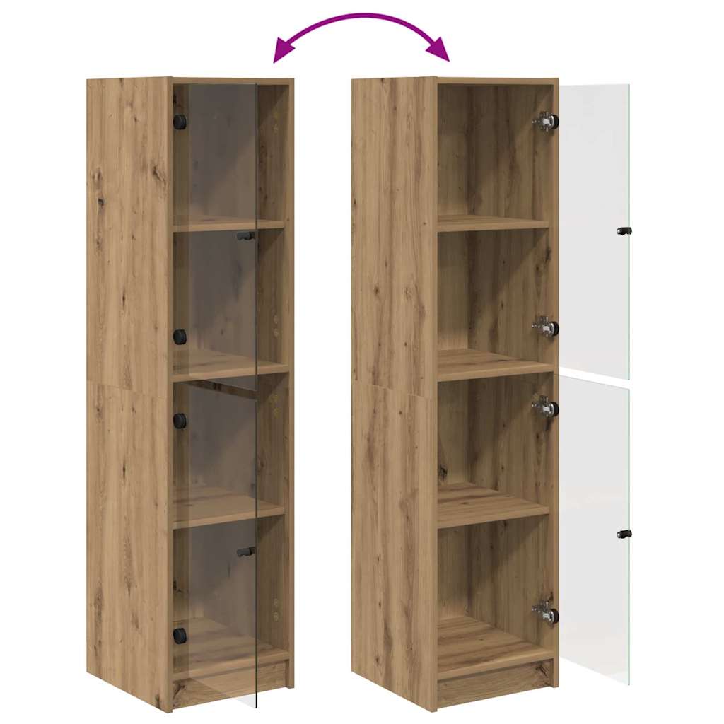 Haut Armoire Chêne artisanal 35 x 37 x 142 cm Bois d'ingénierie - XIOS