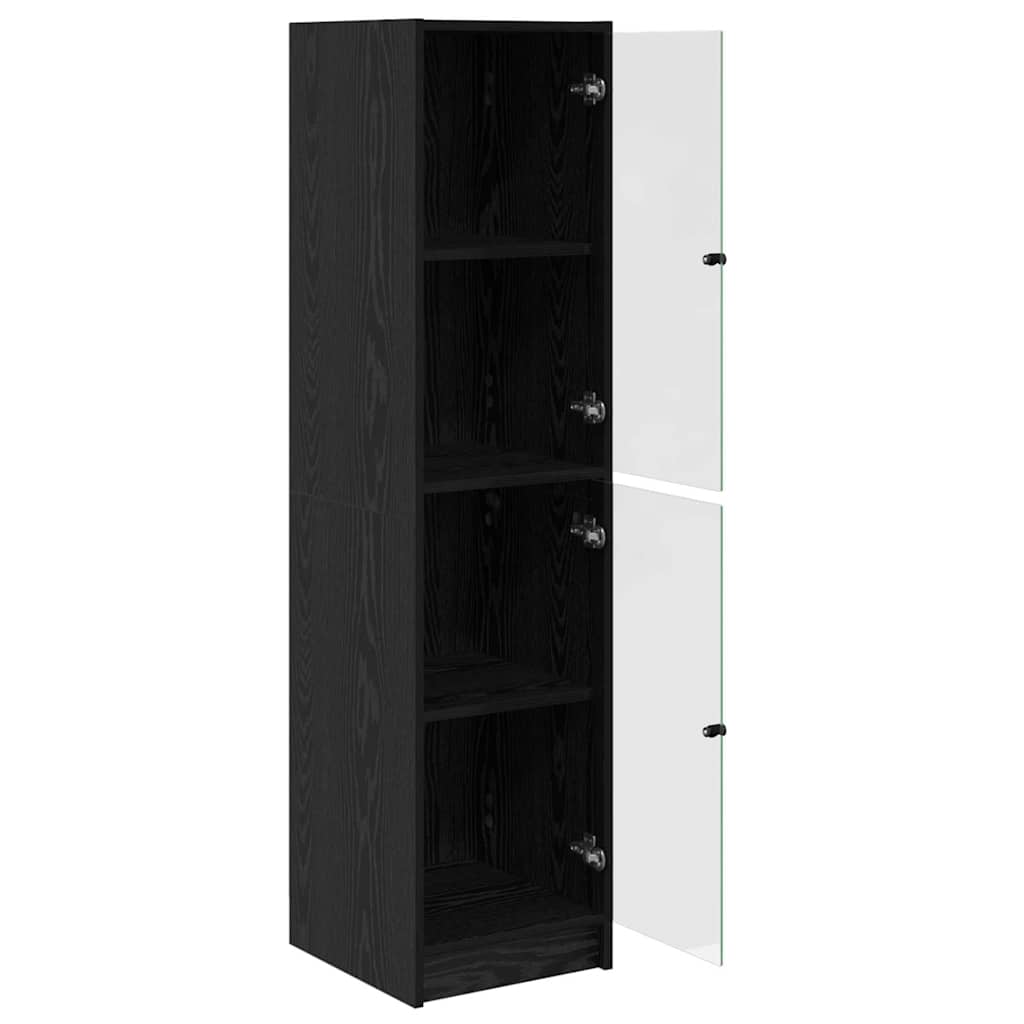 Haut Armoire Chêne noir 35 x 37 x 142 cm Bois d'ingénierie - XIOS