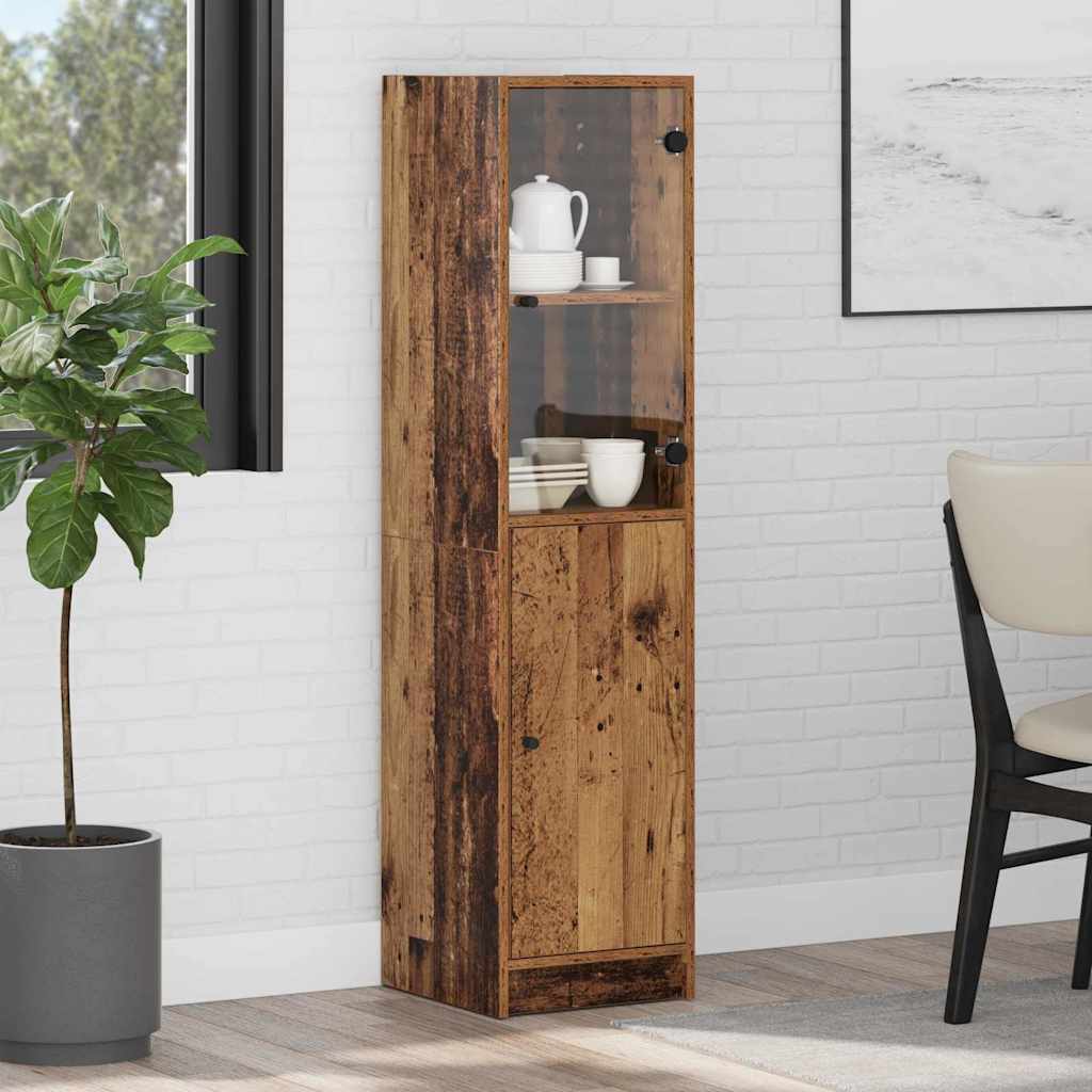 Haut Armoire Bois Ancien 35 x 37 x 142 cm Bois d'ingénierie - XIOS